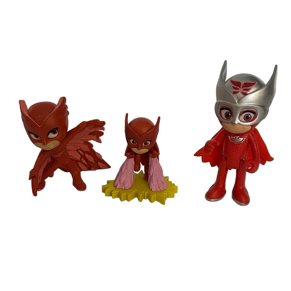 PJ Masks Owlette Figures Cake Toppers Lot of 3